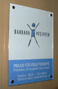 Acryl-Praxisschilder Ergotherapie Heidelberg