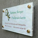 Plexiglas-Praxisschilder Naturheilkunde Bonn