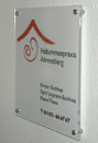 Hebammen-Praxisschild Acrylglas