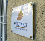 Optik für Schild