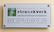 Acryl-Firmenschild