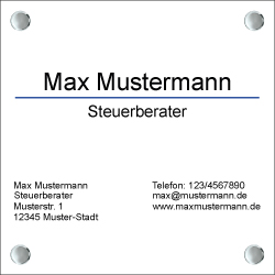 Steuerberater Schild