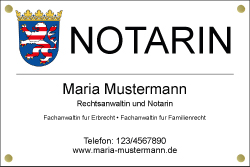 Notarschild
