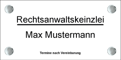Rechtsanwaltsschild