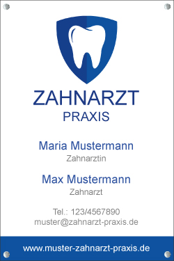 Zahnarztschild