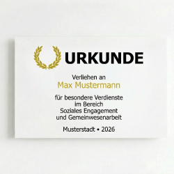 Urkundeschild