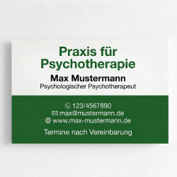 Psychotherapie Schild