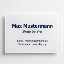 Steuerberater Schild