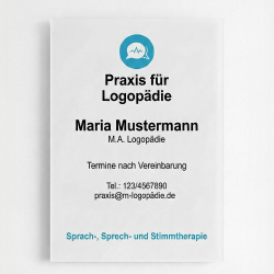 Logopädie Schild
