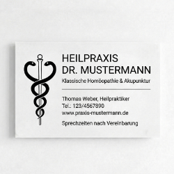Praxisschild
