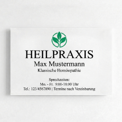 Praxisschild