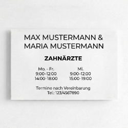 Zahnarztschild