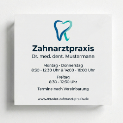 Zahnarztschild