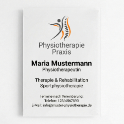 Physiotherapie Schild