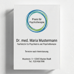 Psychotherapie Schild