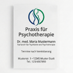 Psychotherapie Schild