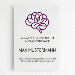 Psychotherapie Schild