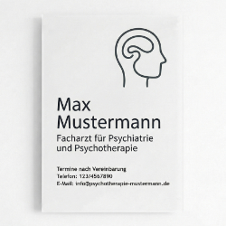 Psychotherapie Schild