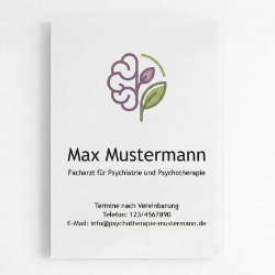 Psychotherapie Schild