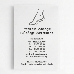 Podologieschild