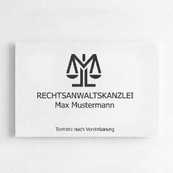 Rechtsanwaltsschild