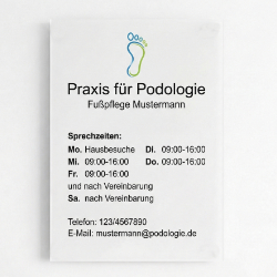 Podologieschild