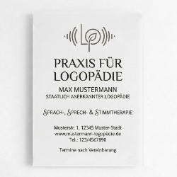 Logopädie Schild