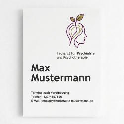 Psychotherapie Schild