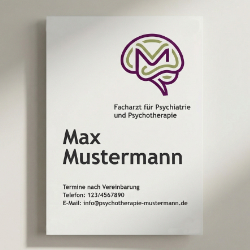 Psychotherapie Schild
