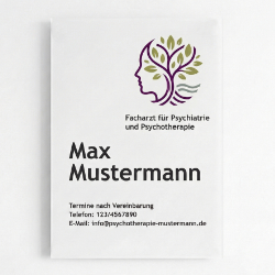 Psychotherapie Schild