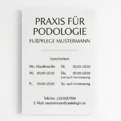 Podologieschild