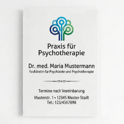 Psychotherapie Schild