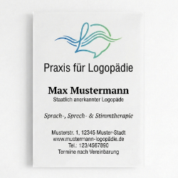 Logopädie Schild