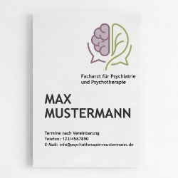 Psychotherapie Schild