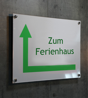 Schild Ferienhaus