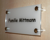 Haustrschild PLEXIGLAS® fr Familie