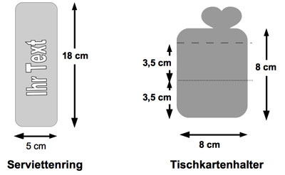 Serviettenring und Tischkartenhalter aus Acrylglas selbst machen