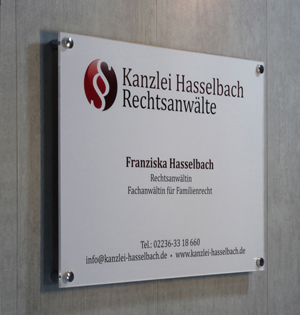 Kanzleischild Rechtsanwlte Kanzlei - Acrylglas