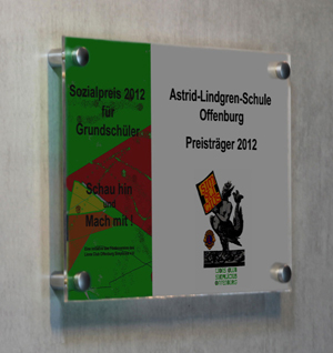 Grundschule Schild - Acrylglas