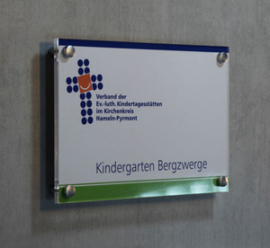 Kindergarten Schild - Acrylglas