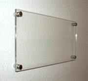 Doppelglas-Schilder Blanko