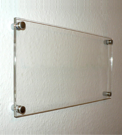 Doppelglas-Schilder Blanko