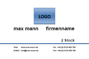 Firmenschild Vorlage 09 Stock